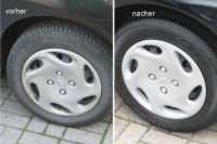 Felgenreinigung vorher / nacher