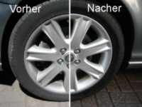 Felgenreinigung vorher / nacher
